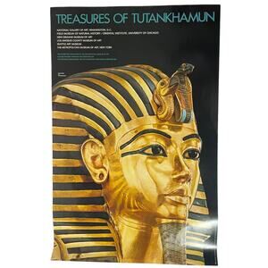Treasures of Tutankhamun 1976 Gold Mask Egypt Metropolitan Museum of Art Poster